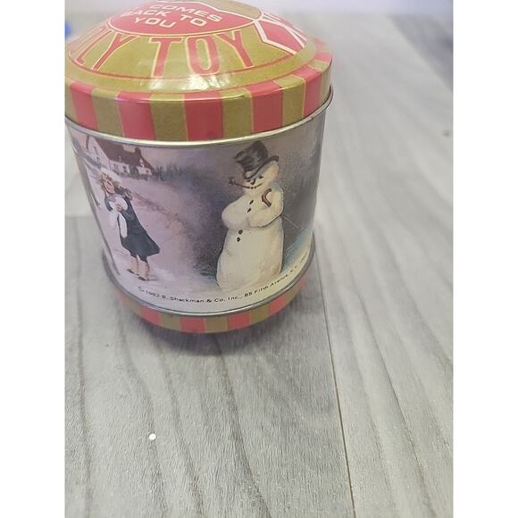 Vintage Come-Back Roly-Toy B. 1982 Shackman Winter Scene - Picture 3 of 5